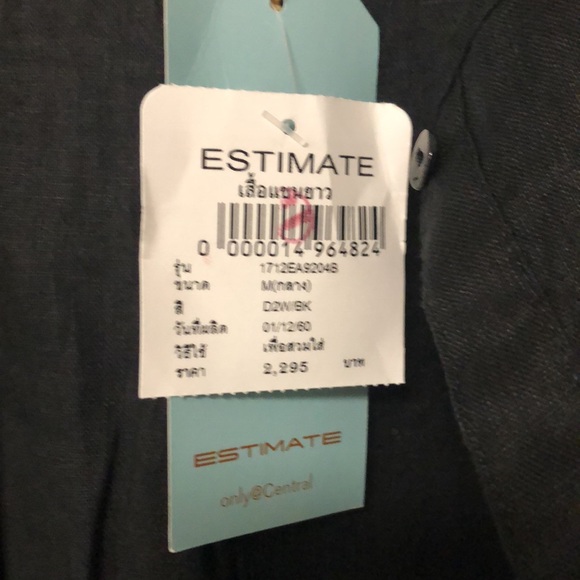 Estimate brand ladies oversized linen top with scalloped sleeves - Picture 6 of 11